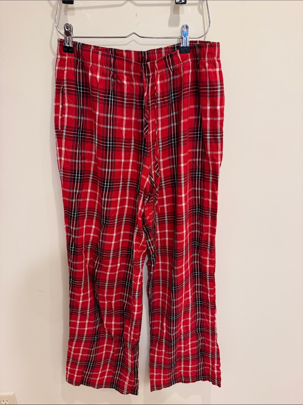 PINK Victoria's Secret Red Plaid Pajama Pants
